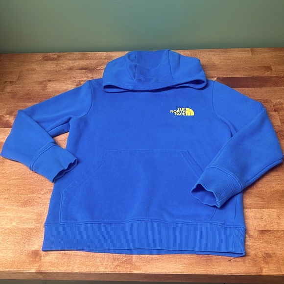 The North Face Boys XS(6) Blue North Face Logo Hoodie “Never Stop Exploring”,GUC - Picture 1 of 7